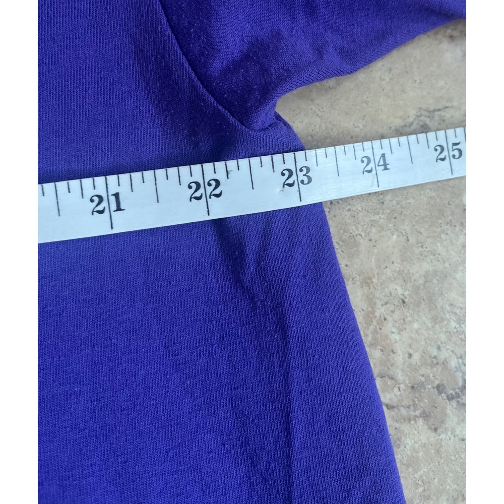 Vtg Hanes Birdlegs Butterfly Heart Purple T-Shirt XL Single Stitch Made in USA - Picture 7 of 10